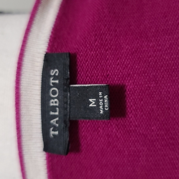Talbots Cardigan Raspberry Medium - Picture 8 of 9